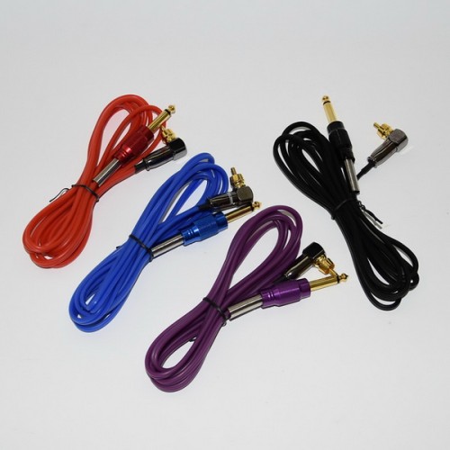 One Hot Latest Best Quality YRYTAT 1.8M Silicone RCA Tattoo Machine Power Clip Cord Supply