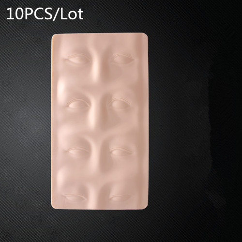 Lot of 10PCS Tattoo Practice Skin 3D Cosmetic Permanent Makeup Eyebrow Eye Practice Skin Supply