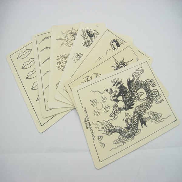 10PCS 6 X 8 Inches Stencil Tattoo Practice Skin For Permanent Tattoo Eyebrow Accessories Supply