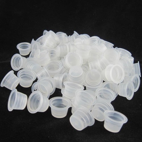 1000PCS Large Size 15mm Plastic Tattoo Ink Cap Cups Supply