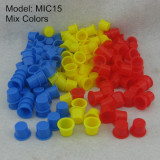 1000PCS Large Size 15mm Plastic Tattoo Ink Cap Cups Supply