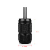 1PC High Quality 27mm Auto-Lock Alloy Tattoo Grip With Back Stem For Permanent Makeup Tattoo Machine Pen Tools Handle Supply