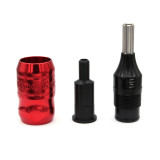 One 27mm Adjustable Cartridge Tattoo Grip With Back Stem Combo For Hawk Needles Tips Supply