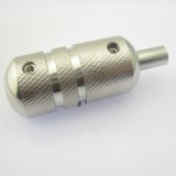 One 22mm Premium Stainless Steel Tattoo Machine Grip With Back Stem Supply