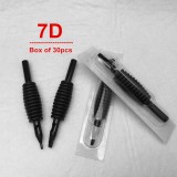 30PCS 19mm Black Disposable Tattoo Grip With Tip Tubes For Permanent Tattoo Machine Gun Tools Accessories Equipment Supply