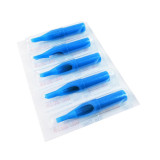 Box Of 50PCS 5R 13R 15R 5F 9F 11F 13F 5D 9D 11D 14D Blue Sterile Disposable Plastic Tattoo Machine Tip Nozzles Supply