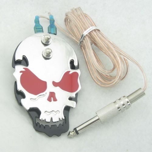 Skull Design Tattoo Foot Switch Pedal Stainless Steel Tattoo Foot Pedal For Tattoo Power Supply