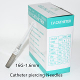 Box Of 50PCS 14G 16G 18G 20G 22G Gauge Steel Catheter Piercing Needles Supply - You Pick Size