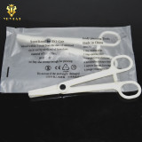 One Disposable Body Piercing Plier Plastic Clamp Body Ear Lip Navel Nose Tongue Eyebrow Piercing Forcep Tool Supply