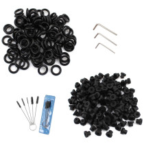Tattoo Silicone Half Grommets Nipples O-rings Brushes Hex Key Tools Set For Tattoo Machine Accessories Supply