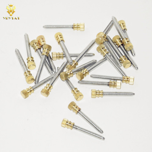 Lot Of 5PCS 4mm Thread Brass Solid Contact Screws For Coils Tattoo Machine Supply