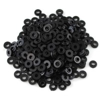 100PCS Black Plastic Tattoo Machine Spare Parts - Shoulder Washers Supply