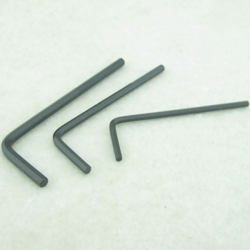 Set Of 3PCS Hex L-Key Shape Allen Wrench Tools Supply - Black Oxide Finish