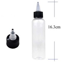 10PCS 120ml 4OZ Twist Cap Empty Plastic Tattoo Ink Pigment Clear PET Bottle Supply