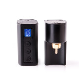 2400MHA Mini Wireless Power Tattoo Battery Pack with LCD Screen For Tattoo Rotary Machine Pen RCA/DC Battery Supply