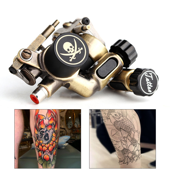 One Skull Rotary Motor Tattoo Machine Liner & Shader Electric Tattoo Machine Gun Bodyart Tools Supply