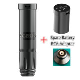 Battery Pen With Spare Battery  RCA Adaptor - Black