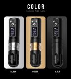 Hello Wireless Tattoo Machine Pen with Extra Battery Digital LED Display Portable Bag Set Supply - Gold