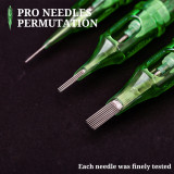 20PCS Disposable Green Sterilized Safety Tattoo Cartridge Needles