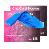 250PCS Disposable Blue Tattoo Clip Cord Sleeves Bags Covers Bags