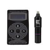 One Precision HP-2+ Tattoo Power Supply & One Top Alloy Motor Rotary Tattoo Machine Pen Kit Set Supply