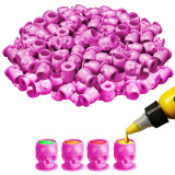 200PCS Disposable Skull Tattoo Ink Cups With Stable Base Supply