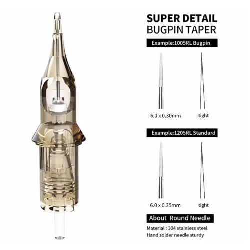 ROKYO Pro Tattoo Needle Cartridges - Round Liner