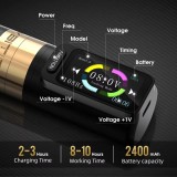 Ambition Seher Wireless Tattoo Machine Pen W 2.2-4.2mm Adjustable Stroke 2400mAh Touching Screen Battery
