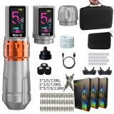 New ROKYO Wireless CR07 2000mAh Rechargeable Battery Cartridge Tattoo Pen Machine Set