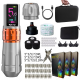 New ROKYO Wireless CR07 2000mAh Rechargeable Battery Cartridge Tattoo Pen Machine Set