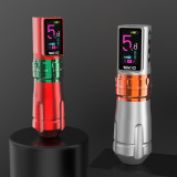 New ROKYO Wireless CR07 2000mAh Rechargeable Battery Cartridge Tattoo Pen Machine Set