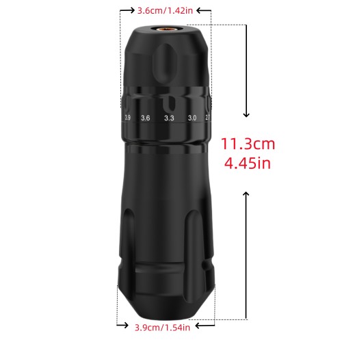 New ROKYO CR07S Adjustable Stroke Rotary Tattoo Pen Machine With RCA Interface Supply