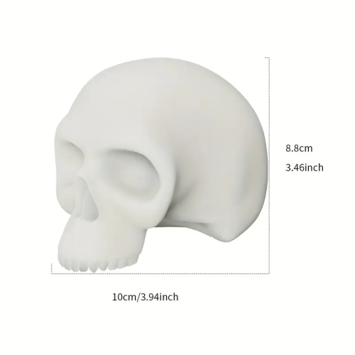 Silicone 3D Skull Training Skin For Tattoo Beginner Makeup Accessories Decoration Supply