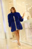 BLRFC03 High Quality Winter Real Fox Fur Longer Woman Coats