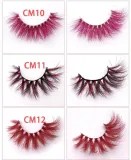 LashesL11 mink lashes eyelashes  colorful without packaging