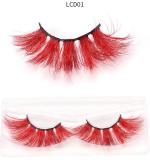 LashesL02 mink lashes eyelashes 25mm colorful without packaging