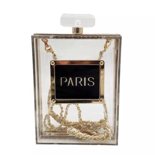 CDB06 acrylic bags Crystal Dinner evening party clutch with chains