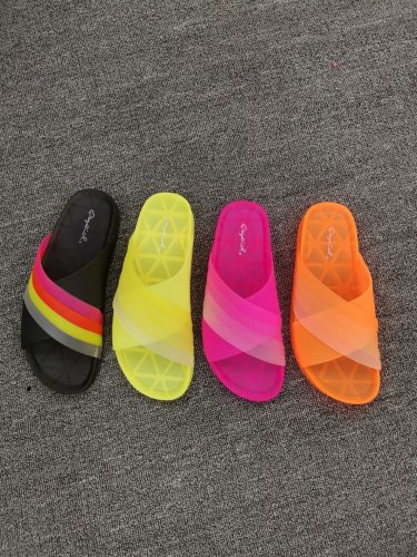 BLJS07 Candy Color Jelly Slides Slippers