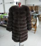 BLRFC05 Black More Colors Winter Real Fox Fur Woman Coats