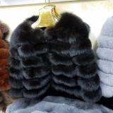 BLRFC04 Fashion Strips Real Fox Fur Coats