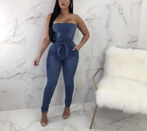 BLPJ02 Fashion Jeans Bodysuit
