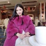 BLRFC03 High Quality Winter Real Fox Fur Longer Woman Coats
