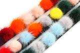 Different Color Mink Fur Ball Bag Fur Straps