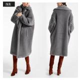 Winter Nice Quality Teddy Faux Lamb Sheepskin Fur Woman Coats