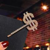 NEH01 Dollar Earrings Necklace Hairpins set