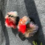 BLFAC Assorted Colors Fox Fur Slippers