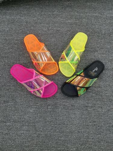 BLJS09 Candy Color Jelly Slides Slippers