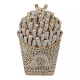 CDB01 French fries crystal Dinner party bags with Chains