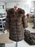 BLRFC05 Black More Colors Winter Real Fox Fur Woman Coats