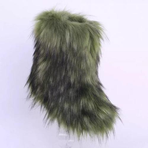 BLFFBAG Hot Sale Army Green Boot Faux Fur Boots